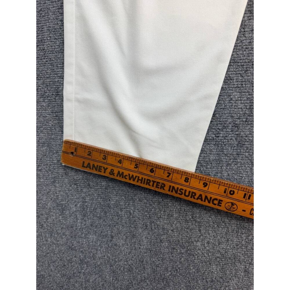 Patchington Petite Women’s Size 32 White Pleated Straight Leg Dress Pants - Picture 3 of 9